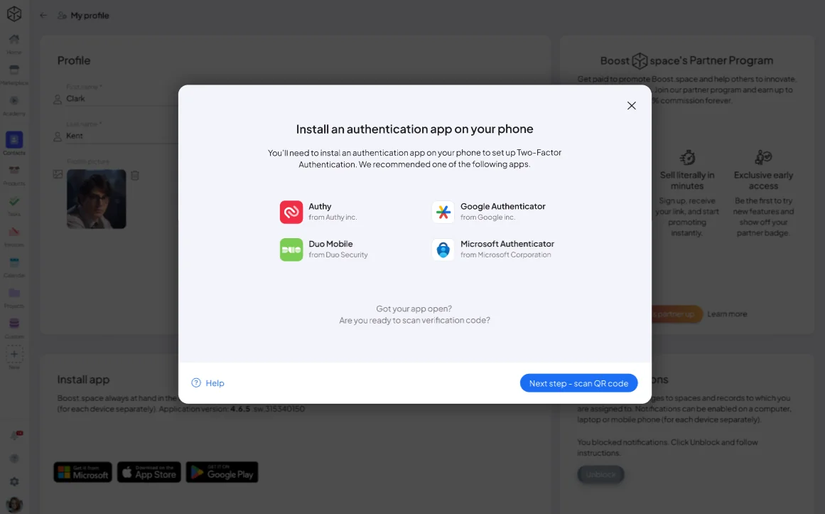 Choosing an authentication app