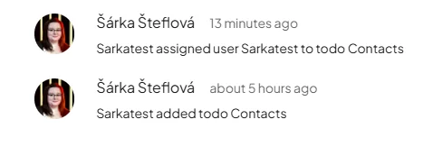 Comments on a record