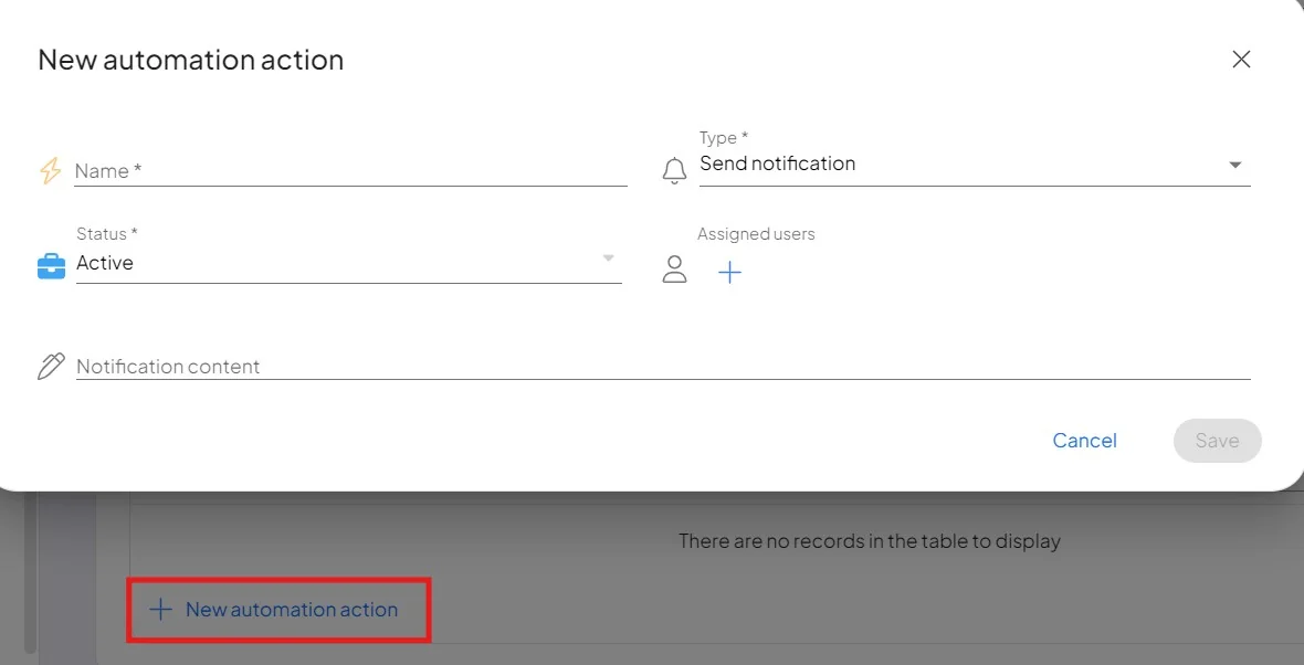 Defining an automation